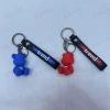 Trendy checkerboard cartoon bear figurine soft rubber keychain bear three-dimensional figurine pendant Application Scenario